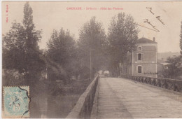 Grenade-St-Savin-Allée Des Platanes-ancien Pont En Bois-voyagé En 1905 - Other & Unclassified