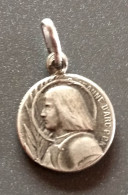 Pendentif Médaille Religieuse Argent 800 Début XXe "Sainte Jeanne D'Arc" Religious Medal - Religión & Esoterismo