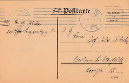 4935 56 Feldpostkarte 28-09-1916 München 2- Berlin. Absender Dr Schulze, Krankenpfleger Deutsche Lazarettzug Vau. - War 1914-18