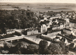 XXX -(10) ARCIS SUR AUBE - ROUTE DE CHALONS SUR MARNE - PONT SUR L' AUBE - VUE AERIENNE  - 2 SCANS - Arcis Sur Aube