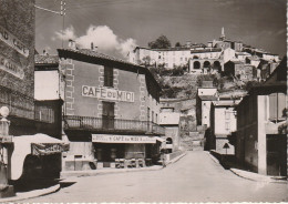 XXX -(12) CAMARES - LA PLACE DU PONT NEUF ET LA VILLE HAUTE - CAFE DU MIDI - POMPE A ESSENCE - 2 SCANS - Sonstige & Ohne Zuordnung