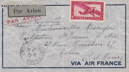 From Indochina To France - 1934 (Cholon) - Lettres & Documents