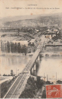 XXX -(12) CAPDENAC - LE PONT DU CHEMIN DE FER ET LA GARE - VUE AERIENNE  - 2 SCANS - Autres & Non Classés