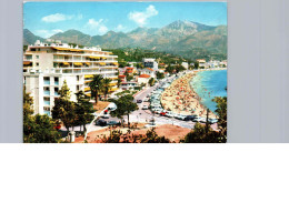 Roquebrune-Cap-Martin, Vue Générale Sur La Promenade Et La Plage Des Carnoles - Roquebrune-Cap-Martin