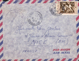 MADAGASCAR SEUL SUR LETTRE POUR LA FRANCE 1958 - Lettres & Documents