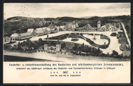 AK Villingen / Baden, Gewerbe- U. Industrieausstellung Des Badischen Und Württembergischen Schwarzwaldes 1907  - Expositions