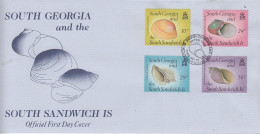 South Georgia 1988 Shells 4v FDC (GS208) - Südgeorgien