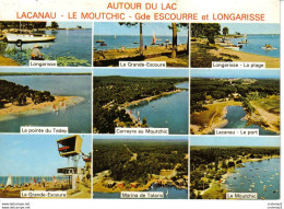 33 LACANAU Vers Carcans Multivues Autour Du Lac Le Moutchic Le Tedey Longarisse Grande Escoure Carreyre VOIR DOS - Carcans