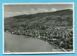 Flugaufnahme Rorschach Am Bodensee Mit Fünfländerblick 1957 - Rorschach