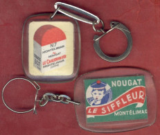 ** LOT  3  PORTE - CLEFS  NOUGAT  MONTELIMAR ** - Portachiavi