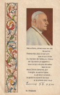 XXX  - JEAN XXIII - PAPE - PORTRAIT ET EXTRAIT TESTAMENT AVEC ENLUMINURE - PAPIER PARCHEMIN - 2 SCANS - Popes