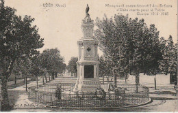 XXX -(30) UZES - MONUMENT COMMEMORATIF DES ENFANTS D' UZES MORTS POUR LA PATRIE ( 1914/18) - 2 SCANS - Uzès