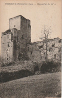 XXX -(32) THERMES ( TERMES ) D' ARMAGNAC - CHATEAU FORT DU XIIIe SIECLE - 2 SCANS - Autres & Non Classés