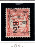 FRANCE ,FRANKREICH , 1926 ,  MI  56,  YT  54, TAXE,  2 F A 60 C , PERCEVOIR OBLITERES, GESTEMPELT - 1859-1959 Afgestempeld