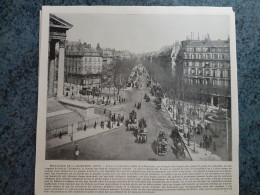 AFFICHE  - PHOTOGRAPHIQUE   -  BOULEVARD DE LA MADELEINE  A  PARIS - Posters