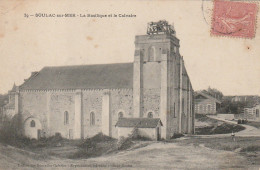 XXX -(33) SOULAC SUR MER - LA BASILIQUE ET LE CALVAIRE - 2 SCANS - Soulac-sur-Mer