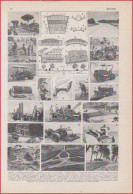 Routes Et Chaussées. Route Et Chaussée. Construction De Routes, Matériels. Larousse 1948. - Historical Documents