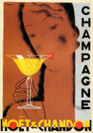 CPM*Affiche Publicité CHAMPAGNE "MOET & CHANDON" Affichiste CHAM Année 1930* TBE - Werbepostkarten