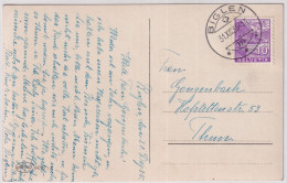 Zum. 196 / Mi. 272 Auf Ansichtskarte Gelaufen 1935 Ab BIGLEN (Bern) Nach Thun - Lettres & Documents