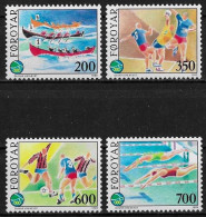 FEROE - JEUX SPORTIFS DES ILES - N° 180 A 183 - NEUF** MNH - Féroé (Iles)