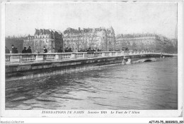 AJTP3-75-0388 - INNONDATION - Le Pont De L'Alma  - Inondations De 1910