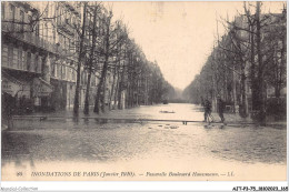 AJTP3-75-0375 - INNONDATION - Passerelle Boulevard Haussmann - Inondations De 1910