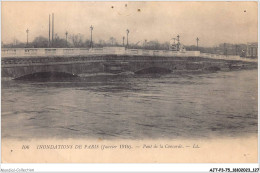 AJTP3-75-0356 - INNONDATION - Pont De La Concorde  - Inondations De 1910