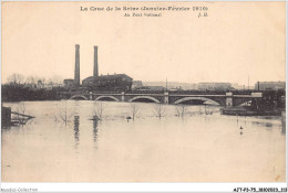 AJTP3-75-0349 - INNONDATION - Au Pont National - Inondations De 1910