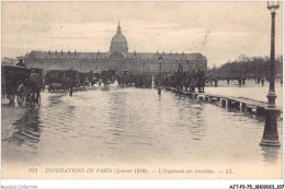 AJTP3-75-0346 - INNONDATION - L'esplanade Des Invalides  - Inondations De 1910