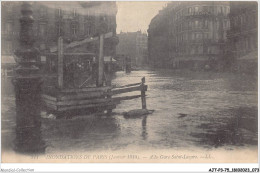 AJTP3-75-0329 - INNONDATION - A La Gare Saint-Lazarre  - Inondations De 1910