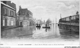 AJTP3-75-0332 - INNONDATION - Quai De La Banée Près De La Gare De Lyon  - Inondations De 1910