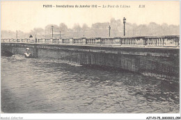 AJTP3-75-0320 - INNONDATION - Le Pont De L'alma  - Inondations De 1910