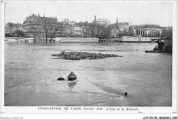 AJTP3-75-0319 - INNONDATION - Ecluse De La Monnaie - Inondations De 1910