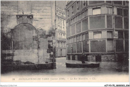 AJTP3-75-0311 - INNONDATION - La Rue Massillon  - Paris Flood, 1910