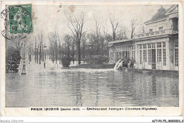 AJTP3-75-0293 - INNONDATION - Restaurant Ledoyen  - La Crecida Del Sena De 1910