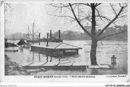 AJTP3-75-0301 - INNONDATION - Pont Saint-Nicolas  - Paris Flood, 1910