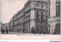 AJTP9-75-0976 - PARIS - Rue Du Louvre Et Hotel Des Postes  - Cafés, Hoteles, Restaurantes