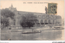 AJTP9-75-0930 - PARIS - La Gare Du Quai D'orsay - Métro Parisien, Gares