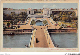 AJTP7-75-0806 - PARIS - Vue Panoramique Vers Le Palais De Chaillot  - Cartas Panorámicas