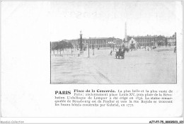 AJTP7-75-0774 - PARIS - Place De La Concorde  - Squares