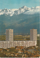 XXX -(38) GRENOBLE - LA CHAINE DE BELLEDONNE ET LES TOURS ( ARCH. ANGERS , PIVOT ET JUNILLON )  - 2 SCANS - Grenoble