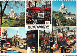 AJTP9-75-01041 - PARIS - Montmartre  - Mehransichten, Panoramakarten