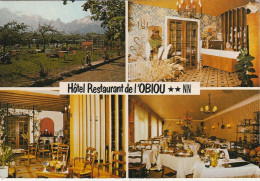 XXX -(38) PELLAFOL - HOTEL RESTAURANT DE L' OBIOU - CARTE MULTIVUES COULEURS - PROP. CHEF C. BLANCHARD  - 2 SCANS - Otros & Sin Clasificación