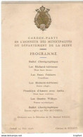 XF / Vintage // Old Program Theater // Rare Programme Théâtre CHATEAU DE SCEAUX GARDEN PARTY Cirque 1938 - Programma's