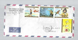 REPUBLIQUE ARABE DU YEMEN  COURRIER VOYAGE AVEC TIMBRES ANNEE DE L ENFANCE - Yemen