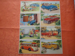 Lot De 8 Cartes Postales COLONNAT Belgique-thème Voiture - Otros & Sin Clasificación