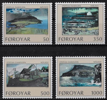 FEROE - ART - PEINTURES DE STEFFAN DANIELSEN - N° 201 A 204 - NEUF** MNH - Islas Faeroes