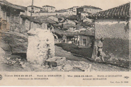 XXX - GUERRE 1914 - NORD DE MONASTIR - SOLDATS ET VILLAGEOIS - 2 SCANS - North Macedonia