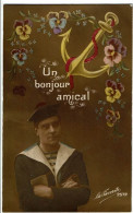 Francais   Soldat Un Bonjour Amical  2572 La Favorite - Patriotiques