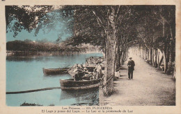 XXX - PUIGCERDA - EL LAGO Y PASSO DEL LAGO - LE LAC ET LA PROMENADE - ANIMATION - CANOTEURS - 2 SCANS - Gerona